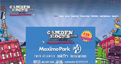 Desktop Screenshot of camdenrocksfestival.com