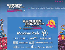 Tablet Screenshot of camdenrocksfestival.com